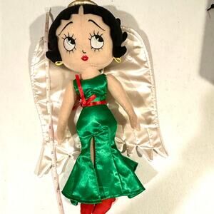 Vintage Betty Boop Christmas Angel Plush